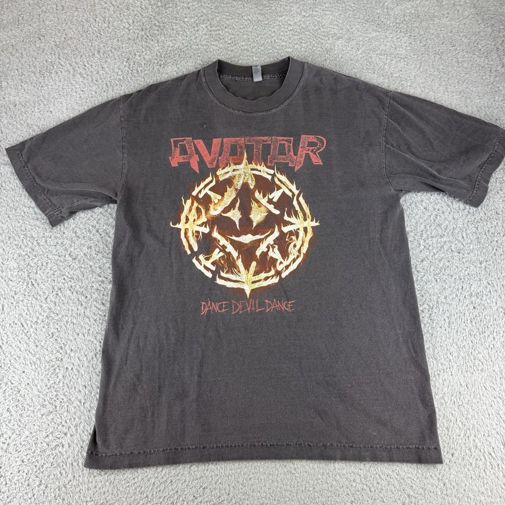 Avatar Dance Devil Dance Band T Shirt Men's Size Medium Fader Faded Worn